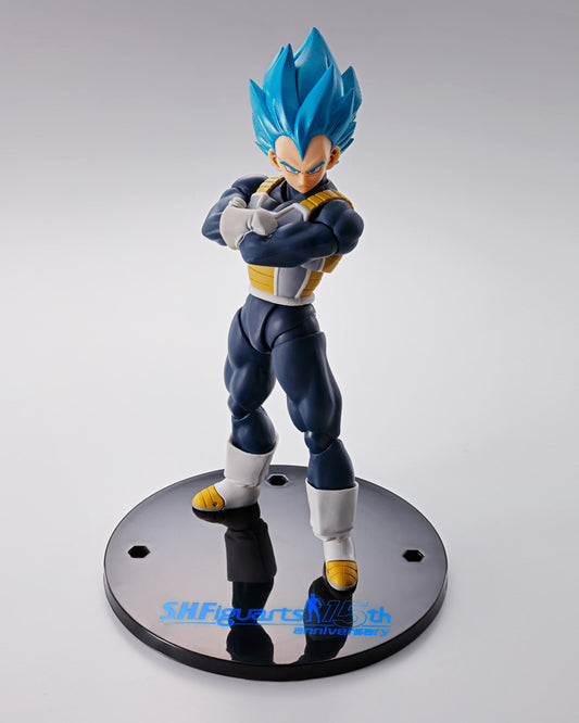 Dragon Ball Super Figura S.H. Figuarts Vegeta Super Saiyan Blue (15th Anniversary Version) 14 cm
