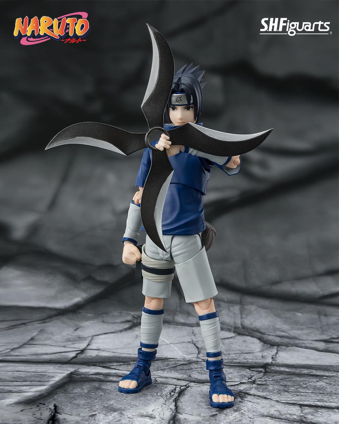 Naruto Figura S.H. Figuarts Sasuke Uchiha -Ninja Prodigy of the Uchiha Clan Bloodline- 13 cm