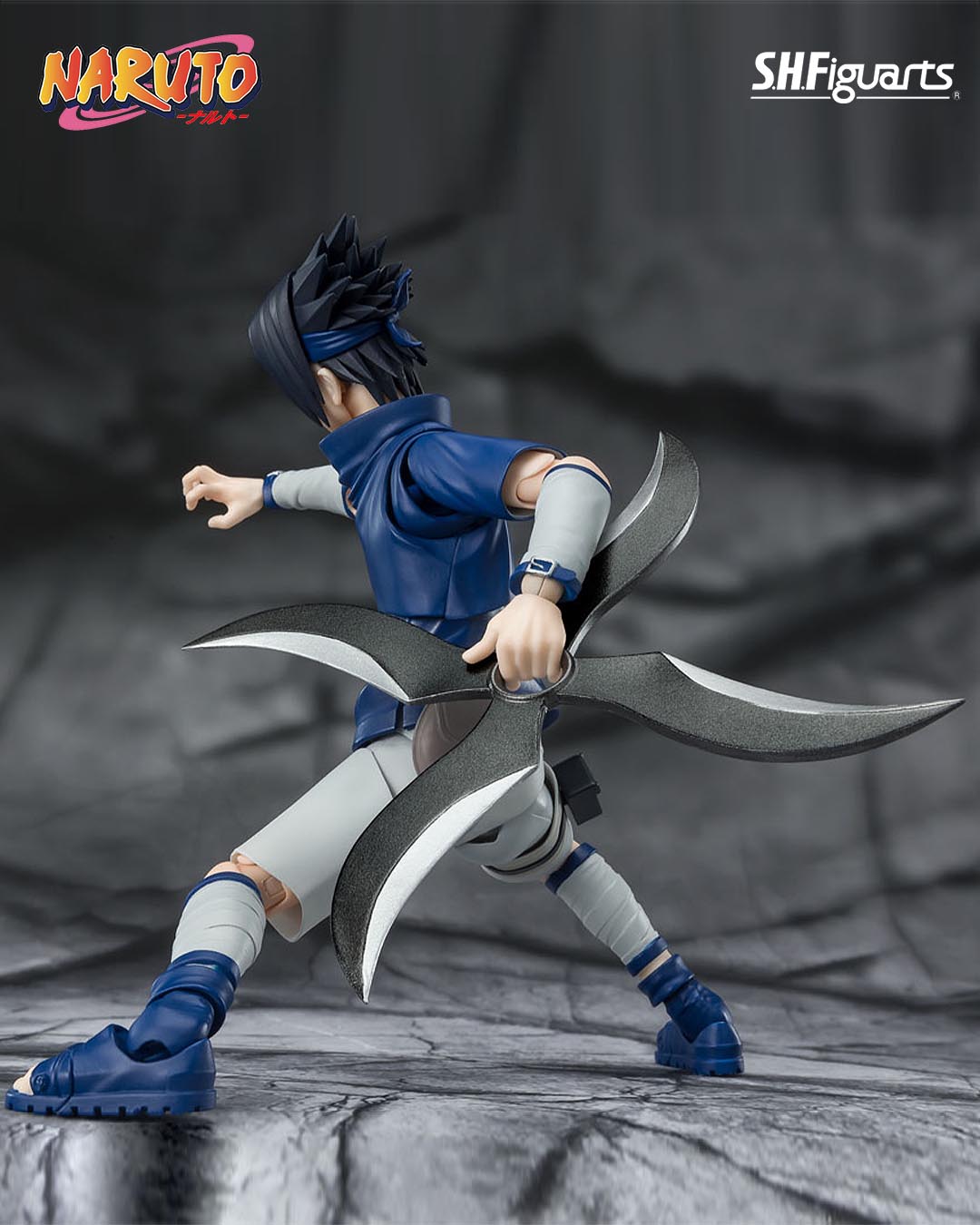 Naruto Figura S.H. Figuarts Sasuke Uchiha -Ninja Prodigy of the Uchiha Clan Bloodline- 13 cm