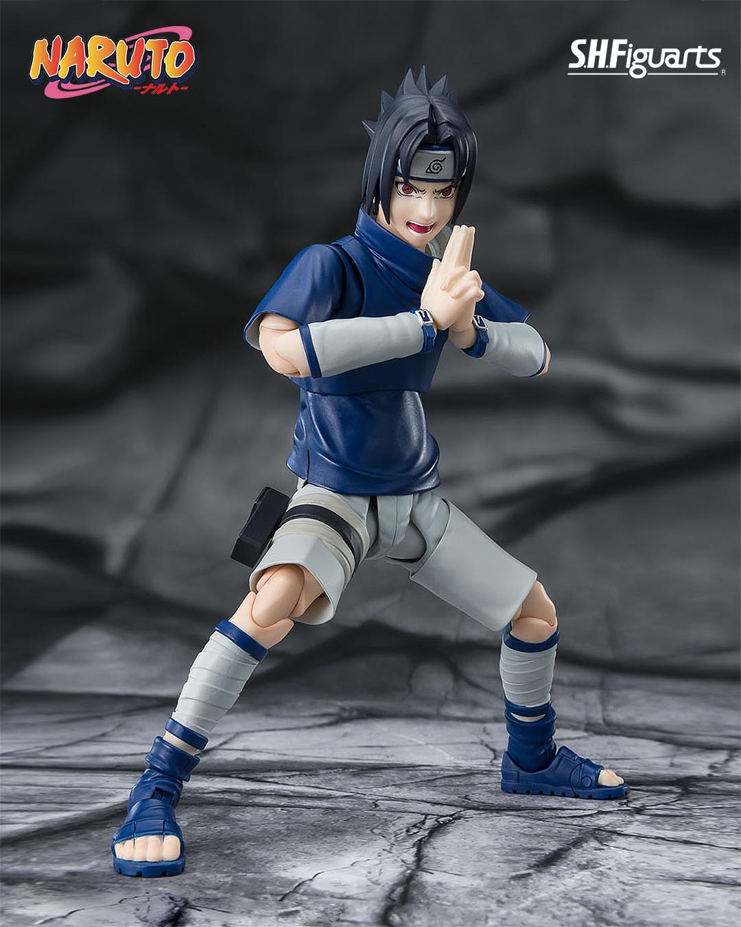 Naruto Figura S.H. Figuarts Sasuke Uchiha -Ninja Prodigy of the Uchiha Clan Bloodline- 13 cm