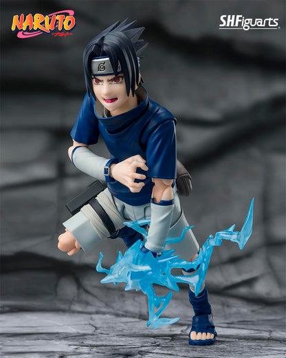 Naruto Figura S.H. Figuarts Sasuke Uchiha -Ninja Prodigy of the Uchiha Clan Bloodline- 13 cm