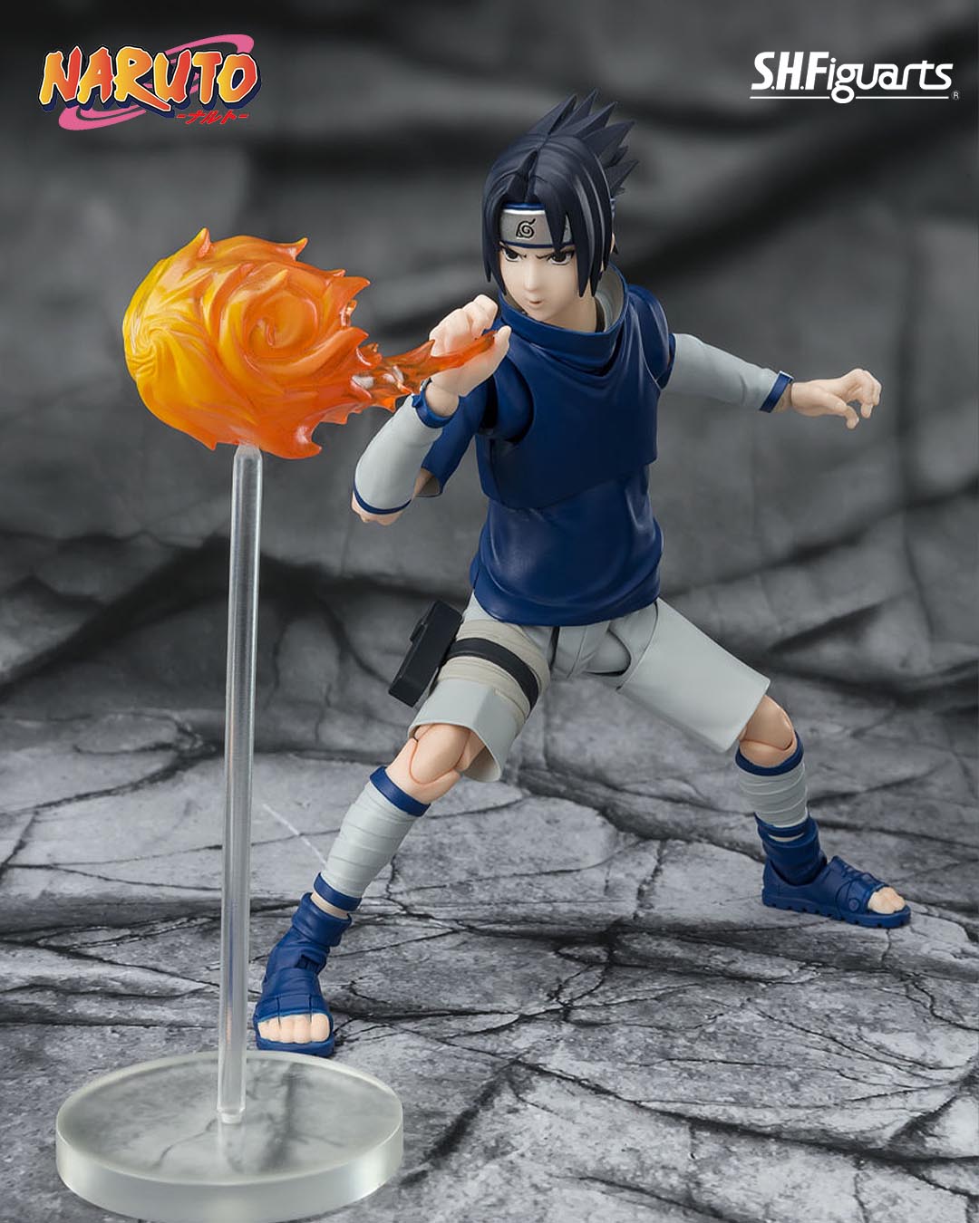 Naruto Figura S.H. Figuarts Sasuke Uchiha -Ninja Prodigy of the Uchiha Clan Bloodline- 13 cm