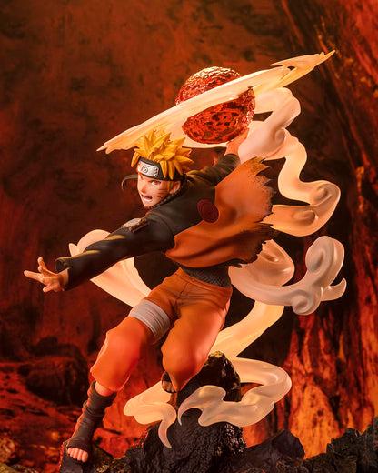 Naruto Shippuden Figuarts ZERO Extra Battle Estatua PVC Naruto Uzumaki-Sage Art: Lava Release Rasenshuriken 24 cm