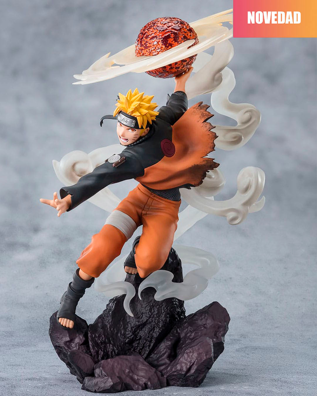 Naruto Shippuden Figuarts ZERO Extra Battle Estatua PVC Naruto Uzumaki-Sage Art: Lava Release Rasenshuriken 24 cm