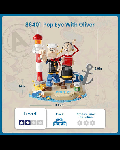 Popeye & Olivia set construcción 33 cm Popeye Pantasy