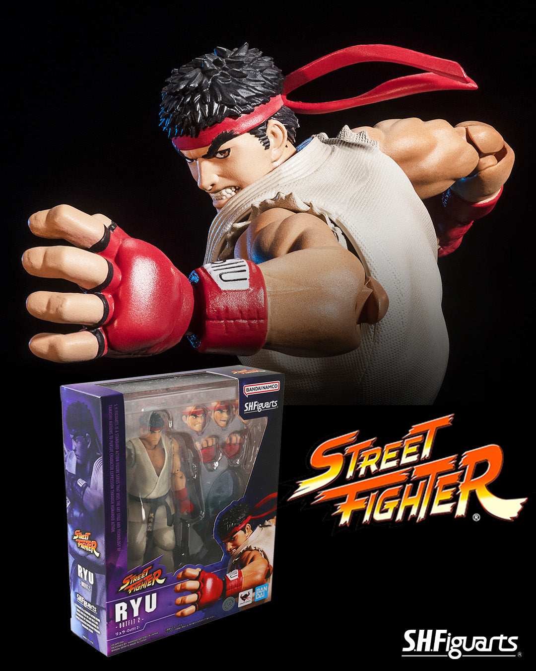 Street Fighter Figura S.H. Figuarts Ryu (Outfit 2) 15 cm