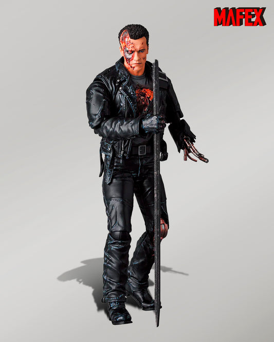 Terminator 2 Figura MAFEX T-800 Battle Damage Ver. 16 cm