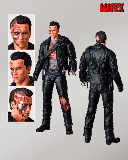 Terminator 2 Figura MAFEX T-800 Battle Damage Ver. 16 cm