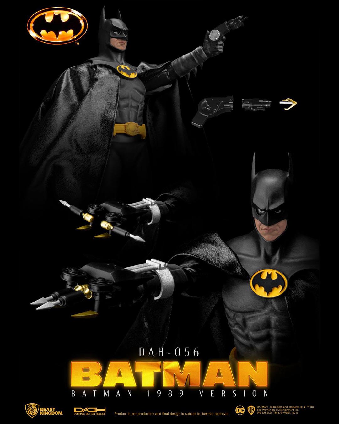 Batman 1989 Figura Dynamic 8ction Heroes 1/9 Batman 24cm.