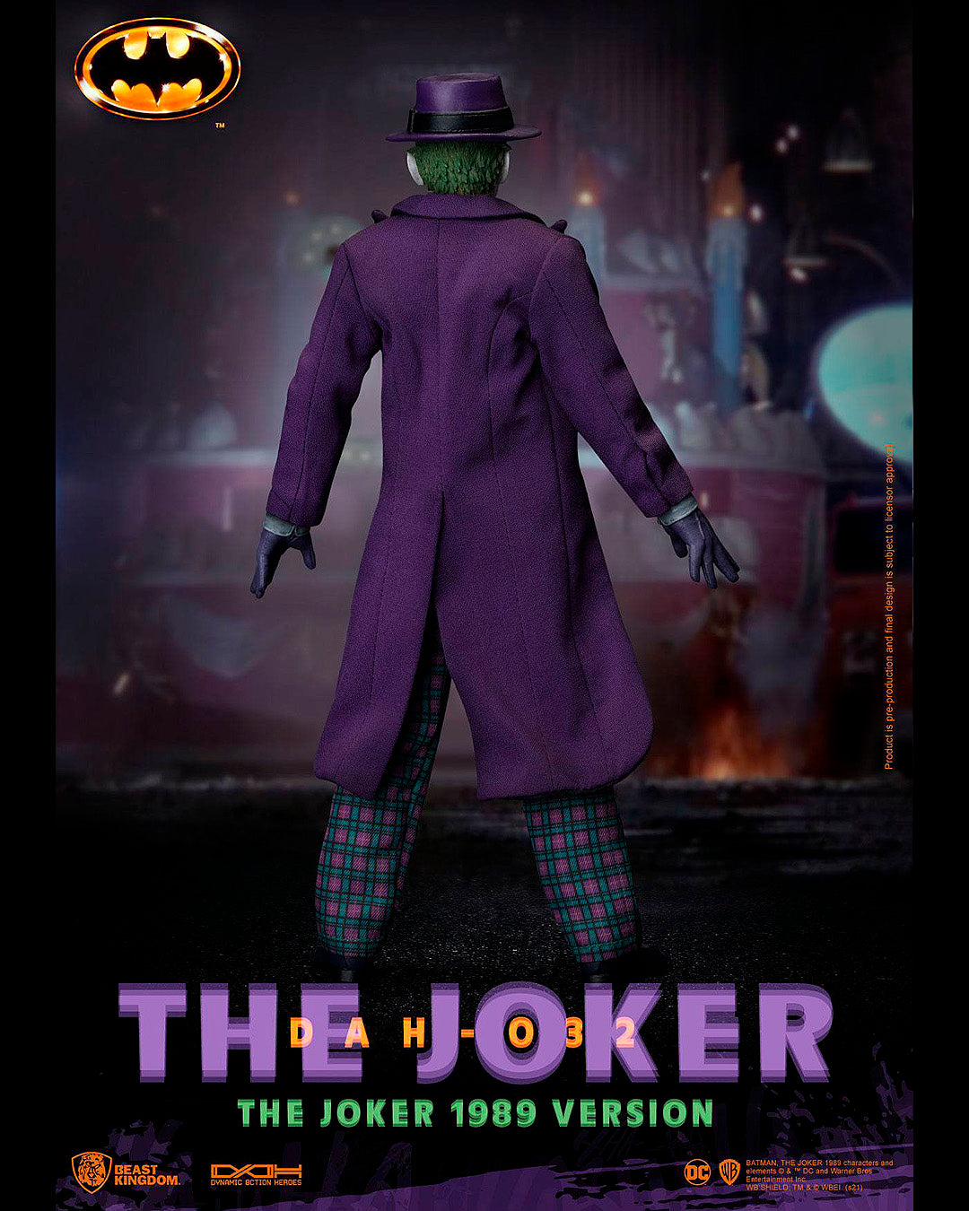 Batman 1989 Figura Dynamic 8ction Heroes 1/9 The Joker 21 cm