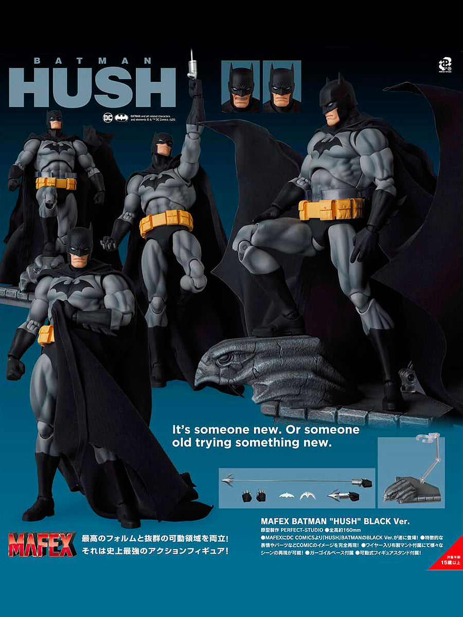 Batman Hush Figura MAF EX Batman Black Ver. 16 cm