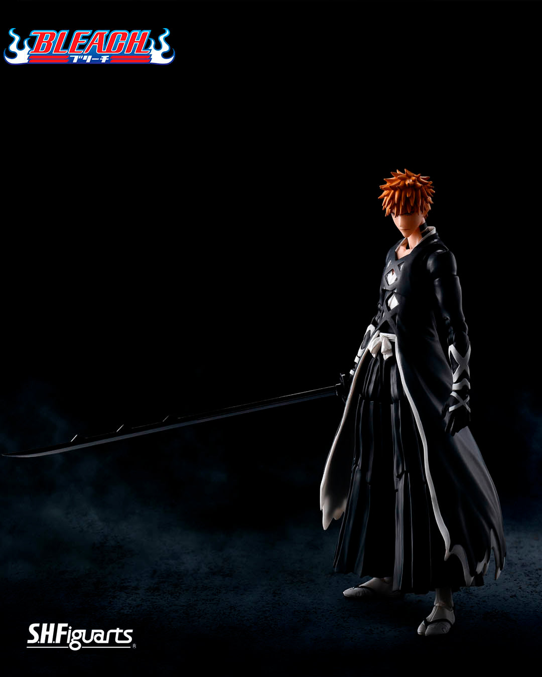 Ichigo Kurosaki BAnkai Tensazangetsu figura 15,5 cm BLEACH 1K Year Blood War SH Figuarts