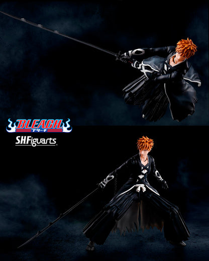 Ichigo Kurosaki BAnkai Tensazangetsu figura 15,5 cm BLEACH 1K Year Blood War SH Figuarts