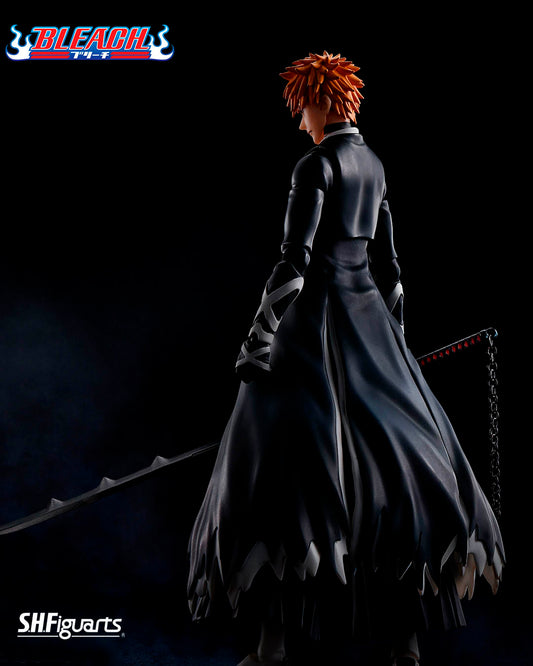Ichigo Kurosaki BAnkai Tensazangetsu figura 15,5 cm BLEACH 1K Year Blood War SH Figuarts
