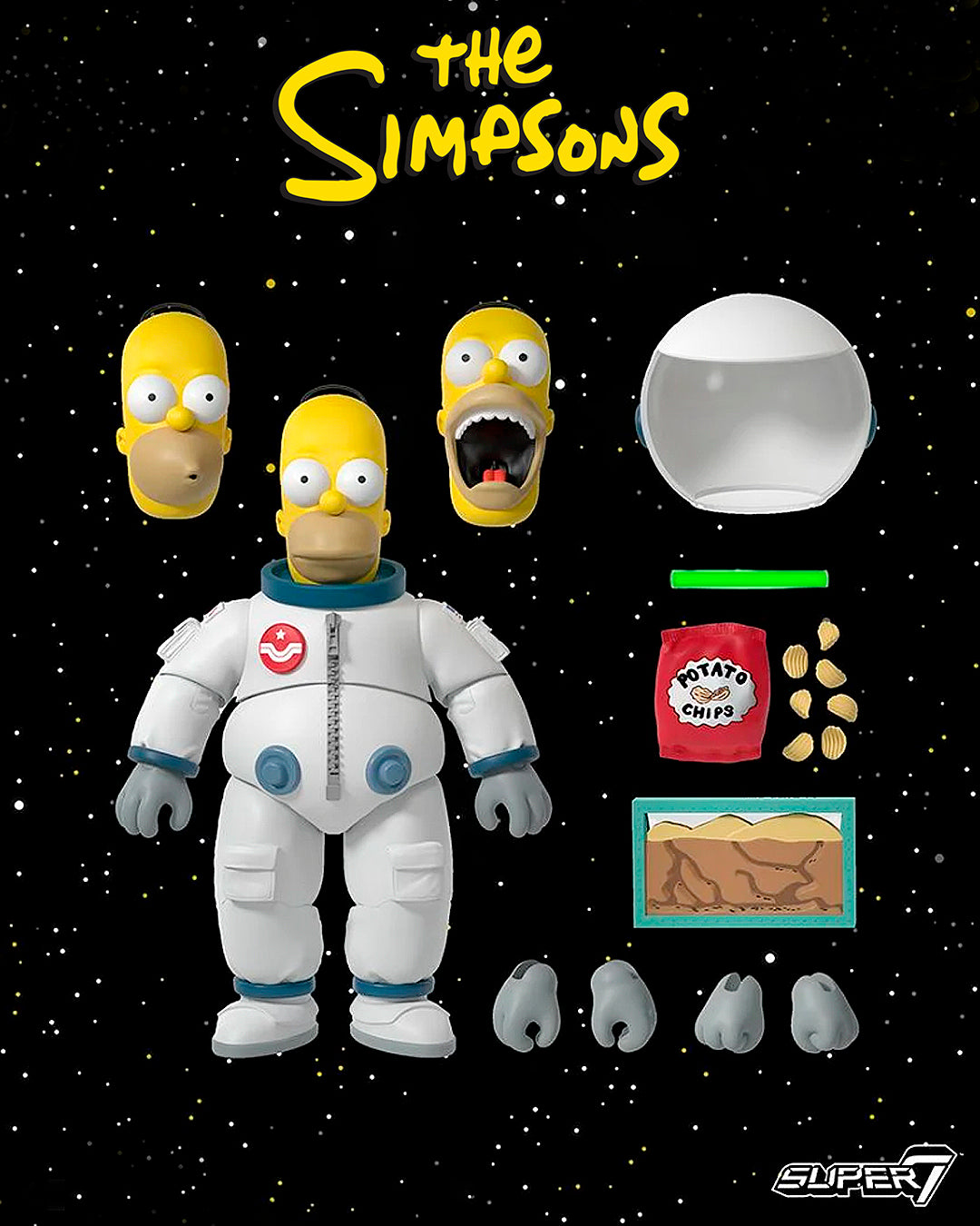 Los Simpson Figura Ultimates Deep Space Homer 18 cm