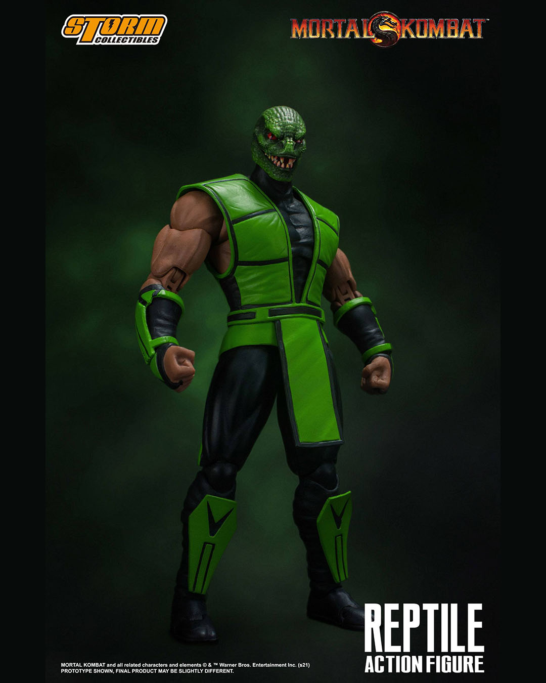 Mortal Kombat Figura 1/12 Reptile 18 cm