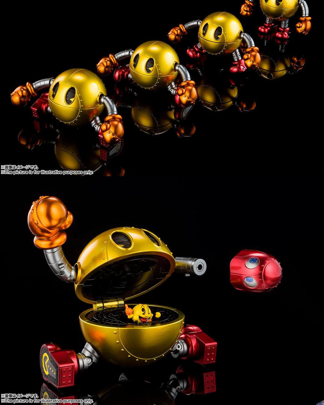 Pac-Man Réplica Diecast Chogokin 11 cm