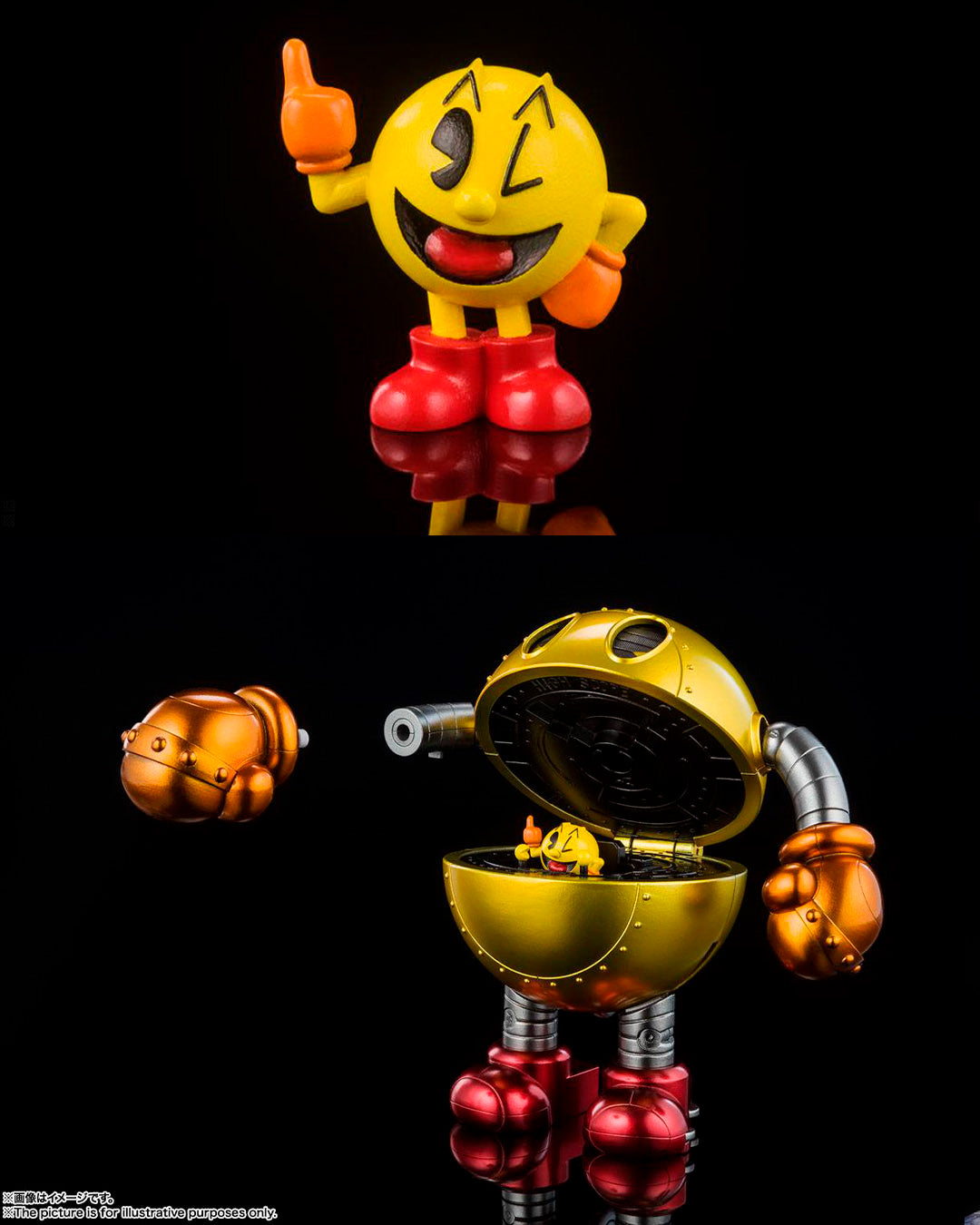 Pac-Man Réplica Diecast Chogokin 11 cm