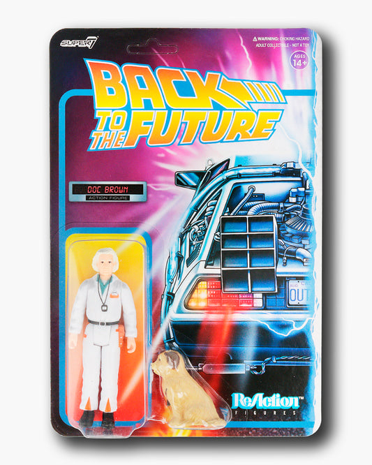 Regreso al futuro Figura ReAction Doc Brown 10 cm