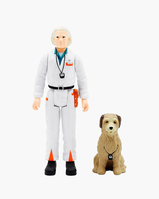 Regreso al futuro Figura ReAction Doc Brown 10 cm