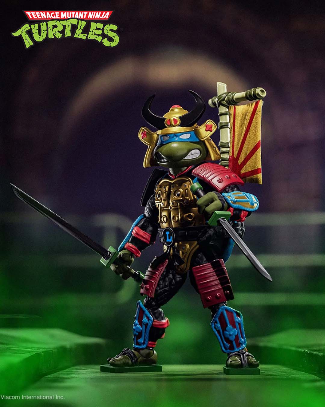 Tortugas Ninja Figura Ultimates Leo the Sewer Samurai 18 cm