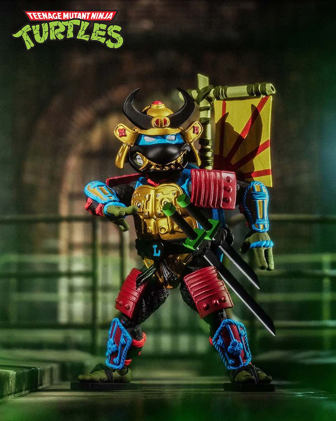 Tortugas Ninja Figura Ultimates Leo the Sewer Samurai 18 cm