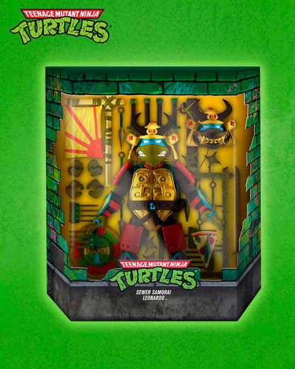Tortugas Ninja Figura Ultimates Leo the Sewer Samurai 18 cm