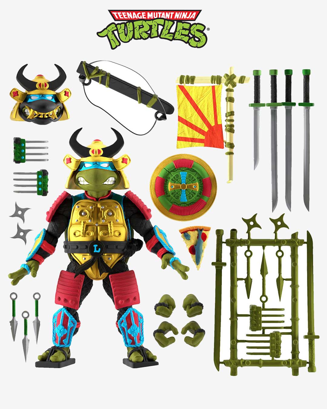Tortugas Ninja Figura Ultimates Leo the Sewer Samurai 18 cm