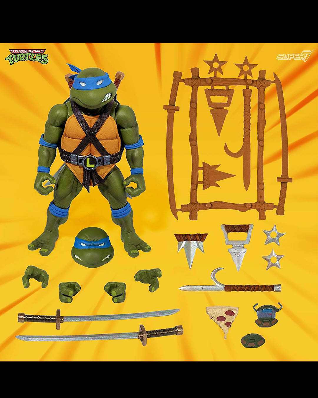 Tortugas Ninja Figura Ultimates Leonardo 18 cm
