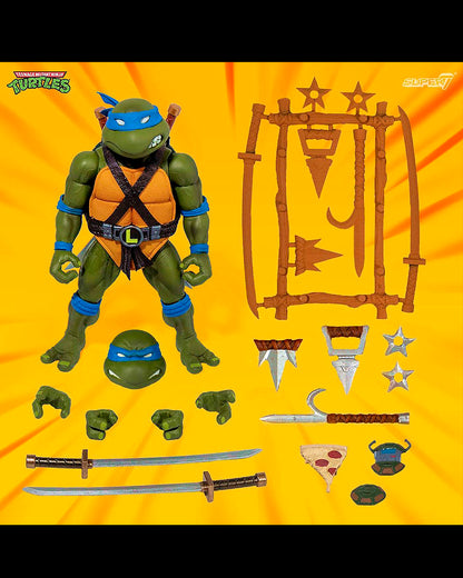 Tortugas Ninja Figura Ultimates Leonardo 18 cm