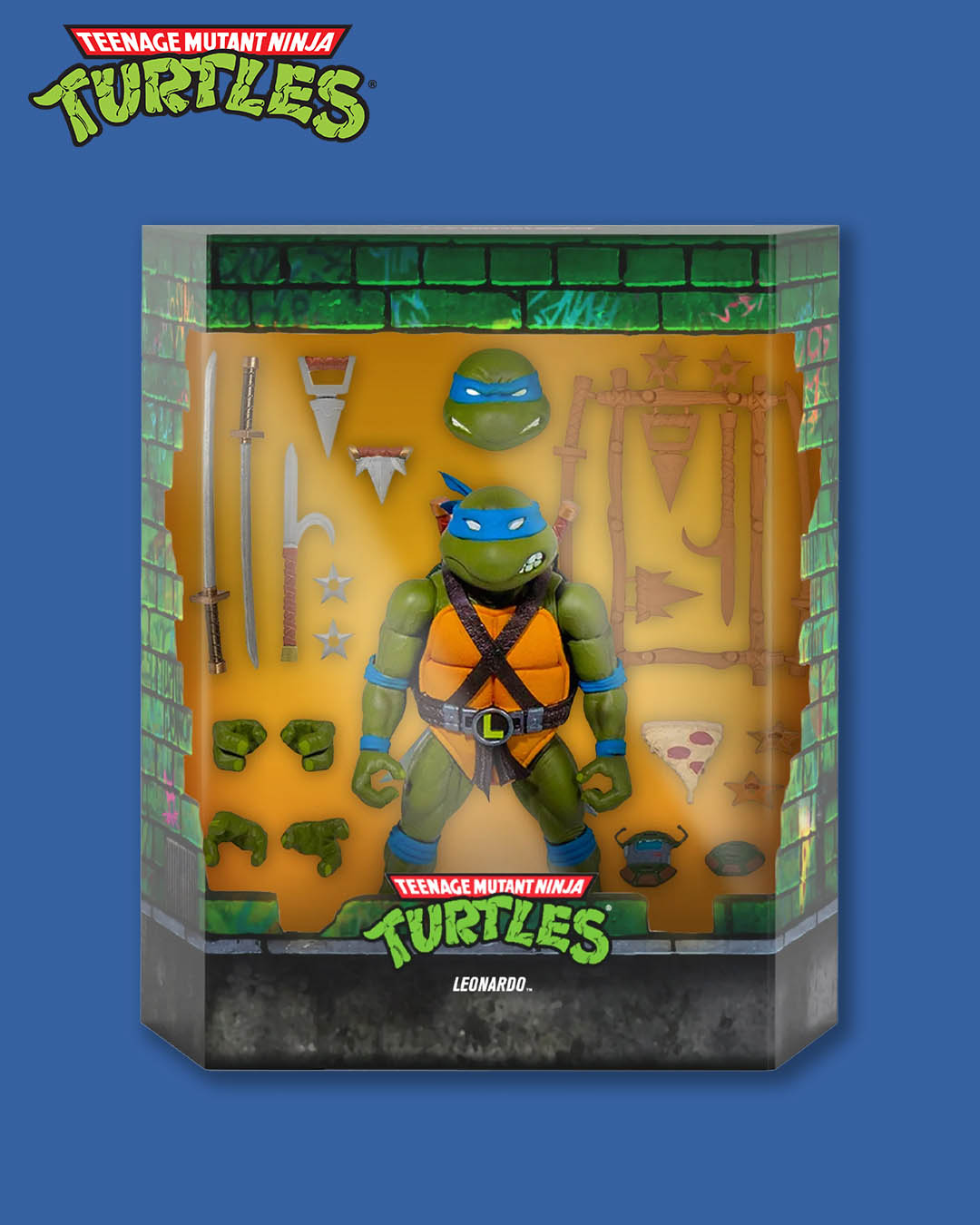 Tortugas Ninja Figura Ultimates Leonardo 18 cm