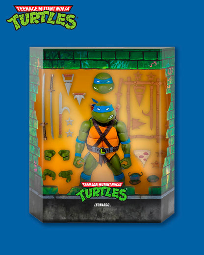 Tortugas Ninja Figura Ultimates Leonardo 18 cm