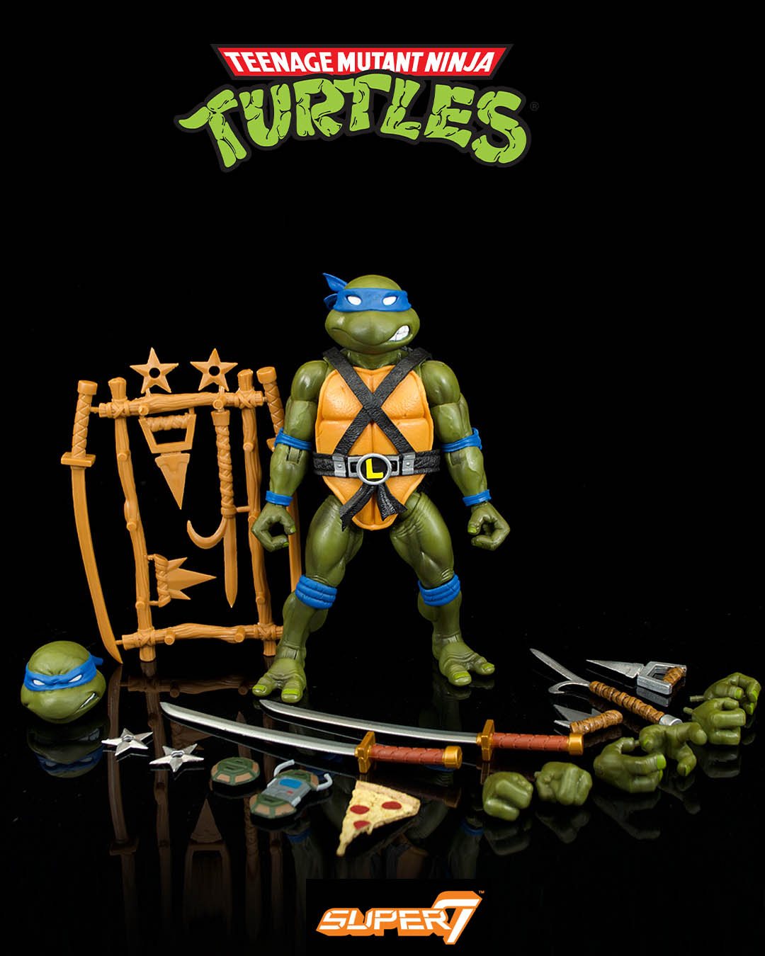Tortugas Ninja Figura Ultimates Leonardo 18 cm