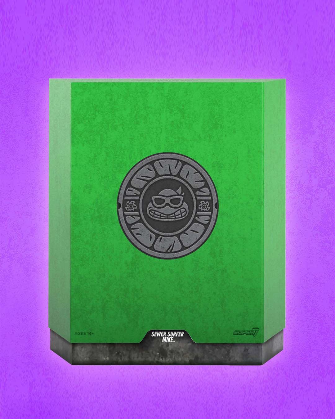 Tortugas Ninja Figura Ultimates Sewer Surfer Mike 18 cm