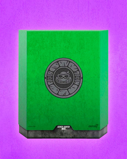 Tortugas Ninja Figura Ultimates Sewer Surfer Mike 18 cm