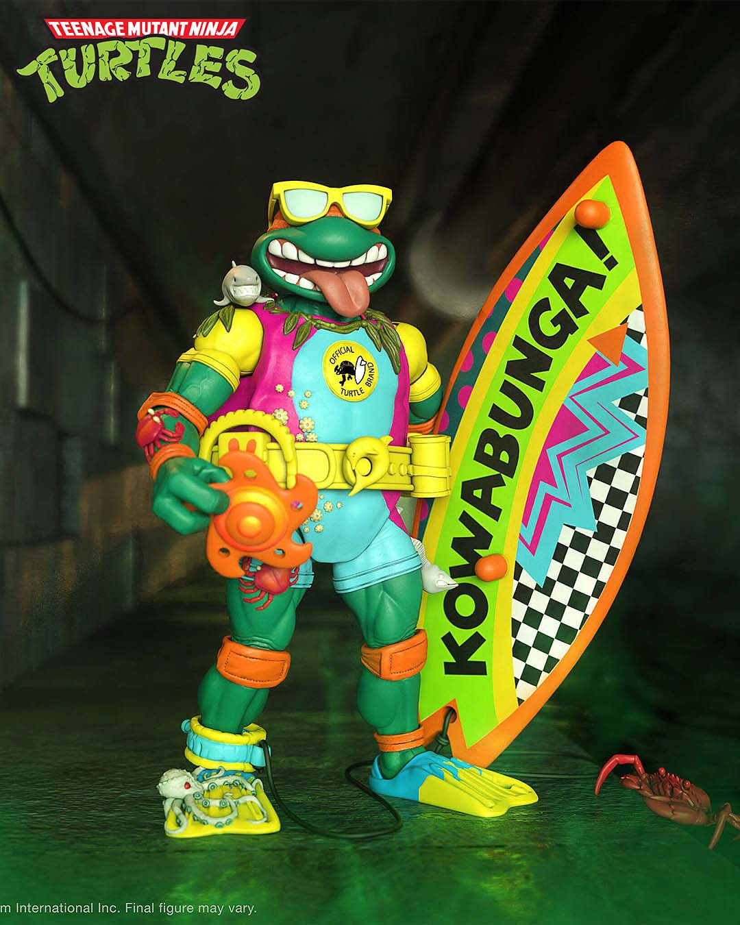 Tortugas Ninja Figura Ultimates Sewer Surfer Mike 18 cm