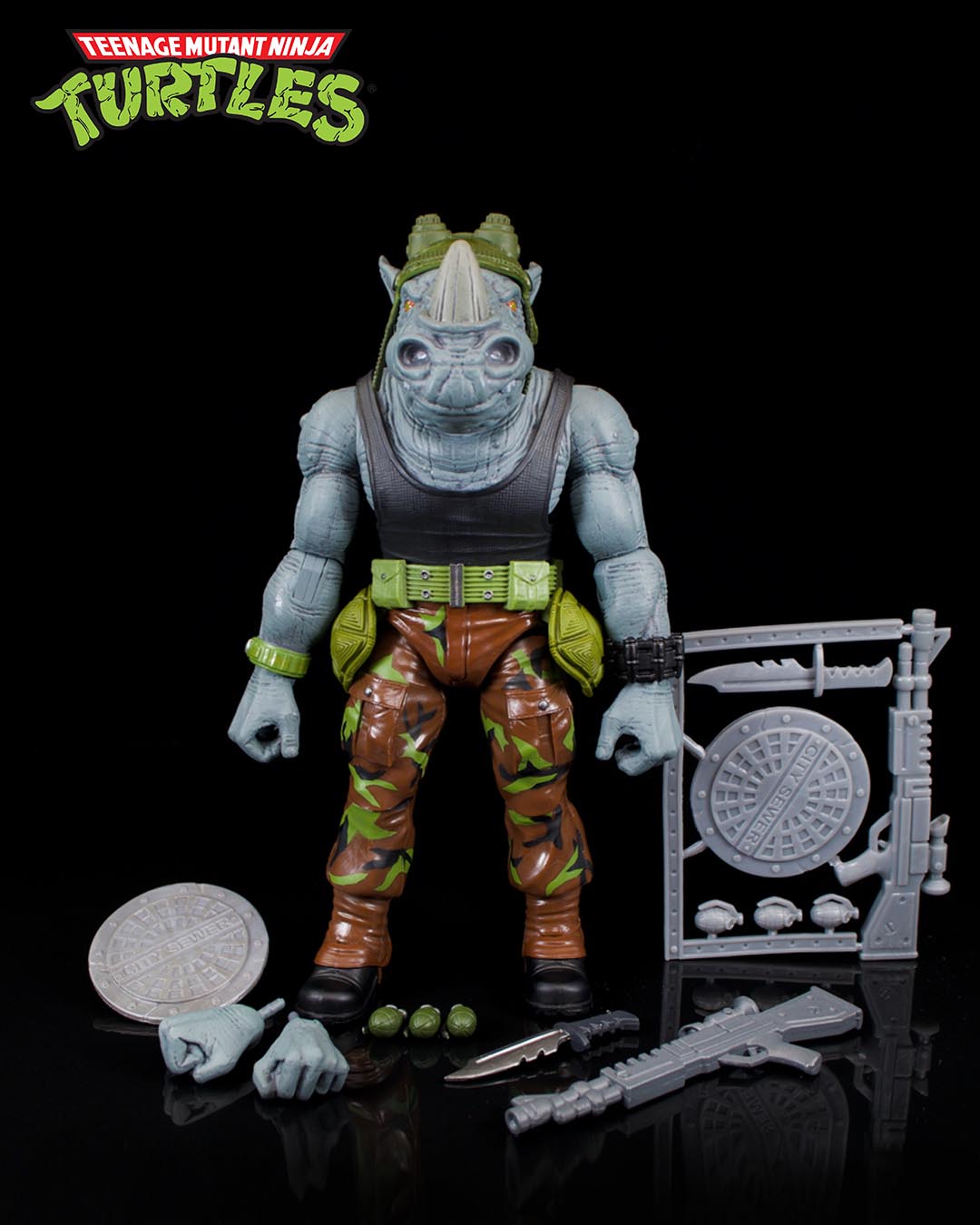 Tortugas Ninja Figura Ultimates Rocksteady 20cm